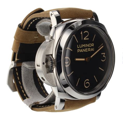 panerai luminor left handed|panerai luminor on wrist.